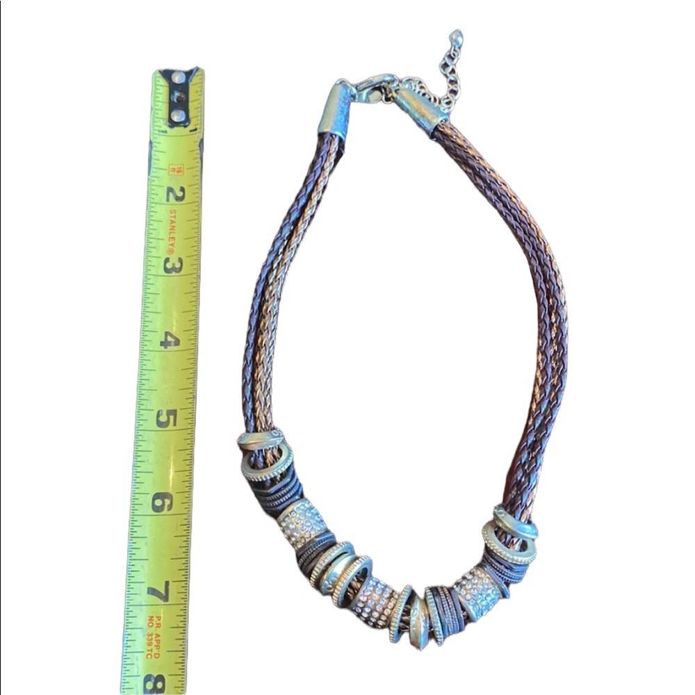 Chico’s Beaded Rope Style Necklace - Picture 4 of 4
